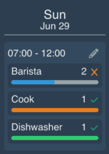 Tap to select modifier